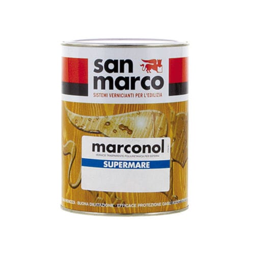 Schutzlack - MARCONOL SUPERMARE - San Marco - Spachtel / auf Alkylharzbasis / für Holz