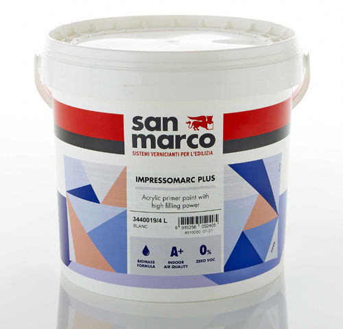 Grundierungsfarbe - IMPRESSOMARC PLUS - San Marco - für den Innenraum / für Wand / Acryl