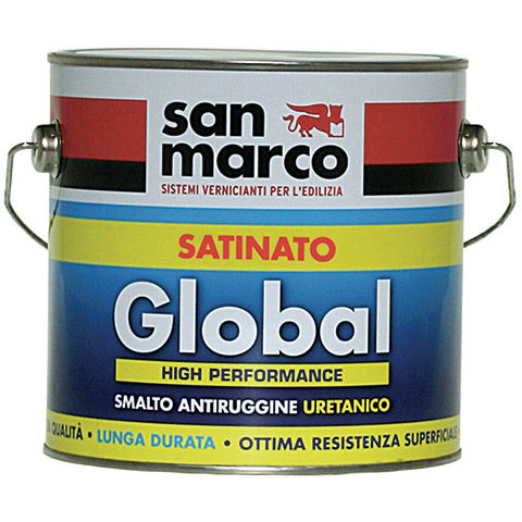 Schutzfarbe - GLOBAL SATINATO - San Marco - mit Rostschutz / für Außenbereich / für den Innenbereich