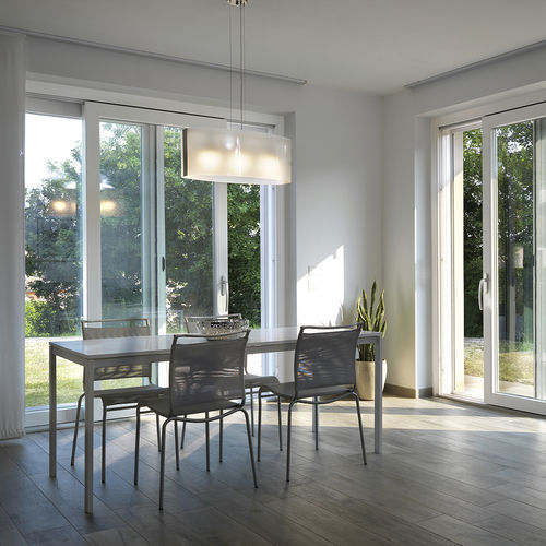 Schiebe-Kipp-Terrassentür - DIQUIGIOVANNI - Aluminium / PVC / mit Vierfachverglasung
