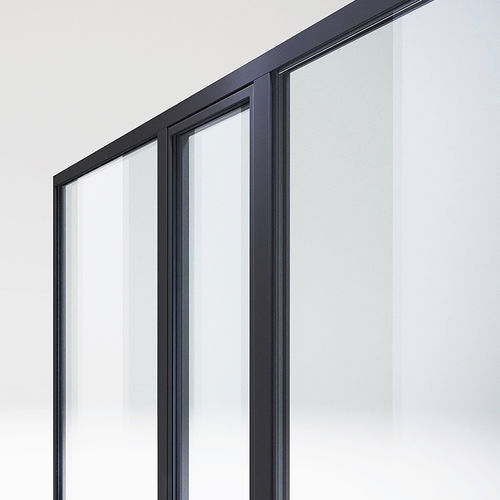 Glastürprofil - DQG 76 AVENIR LINE - DIQUIGIOVANNI - galvanisiertem Stahl / Sicherheit / wärmeisoliert