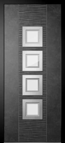 Eingangstür - INFINITY - DIQUIGIOVANNI - Aluminium / Edelstahl / einflügelig