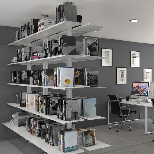 Wandmontiertes Regal - CONTINUA - PALLUCCO - Modul / modern / Aluminium