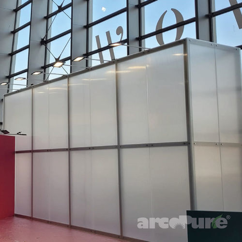 Plane Polycarbonat-Platte - GreenPoli - DOTT GALLINA - für Vorhangfassade / mit UV-Schutz / transparent