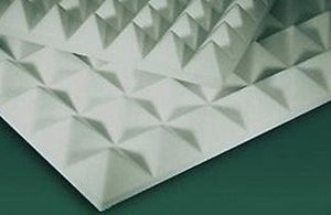 Wandmontierte Schallschluckplatte - SOFT-POINT CLASS 1 - ECOPOLIMER - für abgehängte Decken / Schaumstoff / pyramidenförmig
