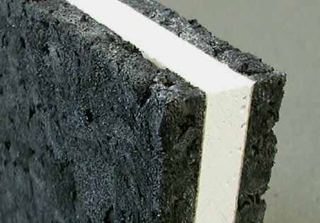 Sandwichpaneel für Wand - ECO-C1 DOUBLE﻿ - ECOPOLIMER - Kautschuk-Deckplatte / Gipskarton-Kern