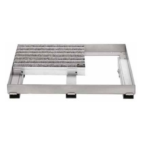 Eingangsmatte für öffentliche Einrichtungen - SPECIAL FRAME WITH SUBSTRUCTURE C - emco Bautechnik GmbH - Polypropylen / Aluminium / Schmutzfang