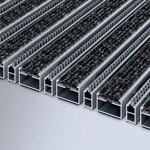 Eingangsmatte für Gewerbegebrauch - 517 RB  - emco Bautechnik GmbH - Polyamid / Aluminium / rutschfest