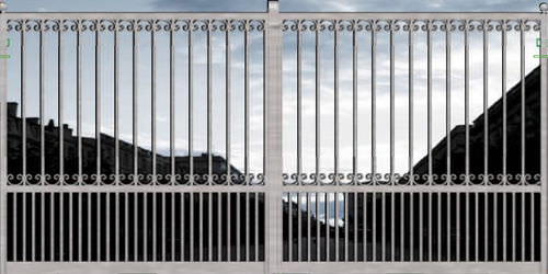Einflügeliges Tor - GEA 3500  - EURO-FER - Edelstahl / mit Stangen / für Privatgebrauch