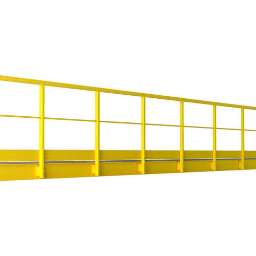 Glasfaser-Geländer - P-TREX S - FIBRE NET GROUP - mit Stangen / für Außenbereich / für Treppen
