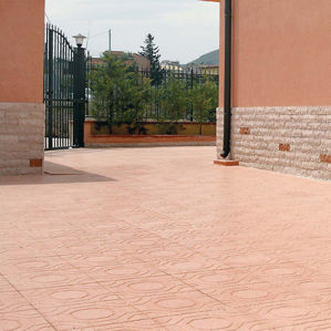 Relief-Zementfliese - OTTAGONO - FOGAZZA PAVIMENTI - Antikoptik / für Außenbereich / Boden