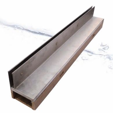 Abflussrinne / seitliche Schlitz - THIN COVERS - SIDE SLOT - GRIDIRON S.P.A. - Unipersonale - Polymer / aus schwinggepresstem Beton / für öffentliche Bereiche