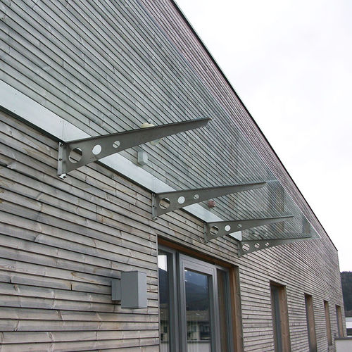 Eingang-Vordach - INOX DESIGN - für Tür / Glas / Edelstahl