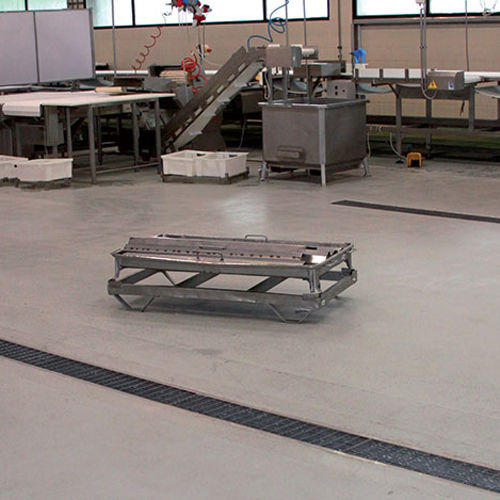 Epoxidbodenbelag - BASIC DURTEC HD - IPM ITALIA - für Dienstleistungsbereich / matt / Betonoptik