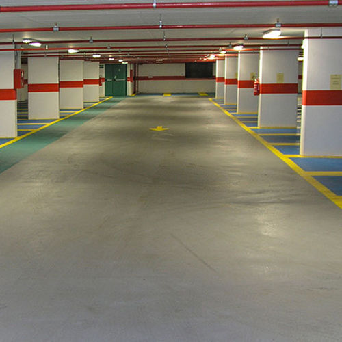 Polyurethan-Bodenbelag - BASIC PARKDECK 0S11 B - IPM ITALIA - Epoxid / für Parkplätze / satiniert