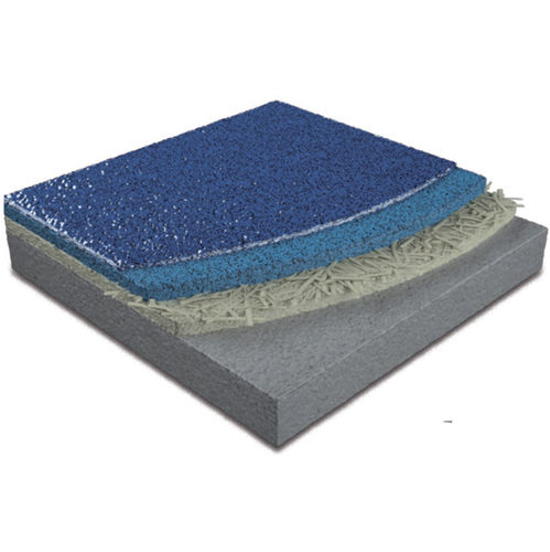 Epoxidbodenbelag - AQUA QCF COLORMIX  - IPM ITALIA - für Dienstleistungsbereich / texturiert / Betonoptik