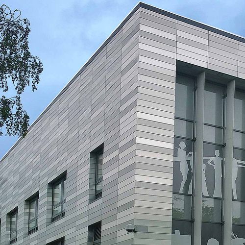 Folie-Fassadenverkleidung - ALUCOVERING® - ALIVA - Aluminium / extrudiertes Aluminium / glatt