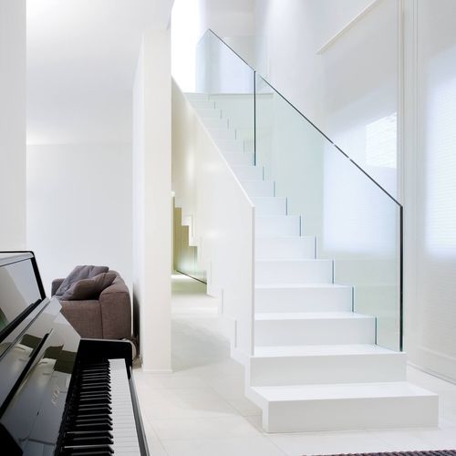 Gerade Treppe - A 232 - METALL CONCEPT - Metallstufen / mit Metallstruktur / für Privatgebrauch