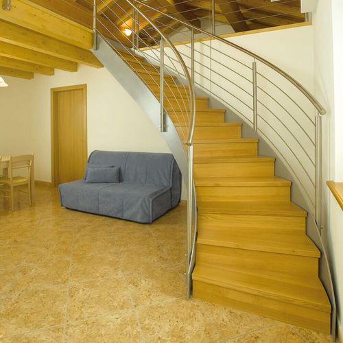 Runde Wendeltreppe - B 112 - METALL CONCEPT - Holzstufen / mit Metallstruktur / für Privatgebrauch