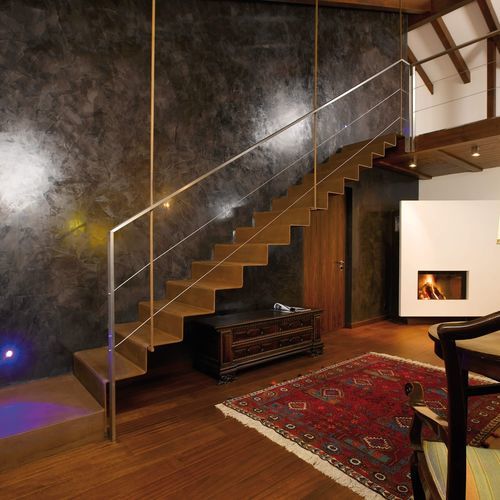 Gerade Treppe - D 222 - METALL CONCEPT - Metallstufen / mit Metallstruktur / für Privatgebrauch