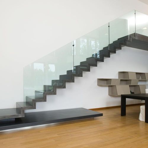 Viertelgewendelte Treppe - A 229 - METALL CONCEPT - Metallstufen / mit Stahlstruktur / für Privatgebrauch