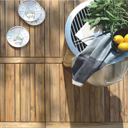 Teakholz-Terrassendiele - MODULO - RAVAIOLI LEGNAMI - wärmebehandelt / FSC-zertifiziert