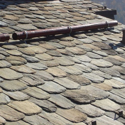 Biberschwanz-Dachziegel - VALMALENCO PIÖDA - NUOVA SERPENTINO D'ITALIA