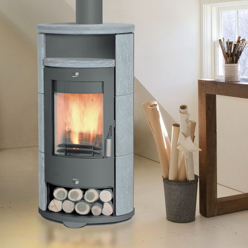 Holz-Kaminofen - STOVE COVERING - NUOVA SERPENTINO D'ITALIA - modern / Sandstein