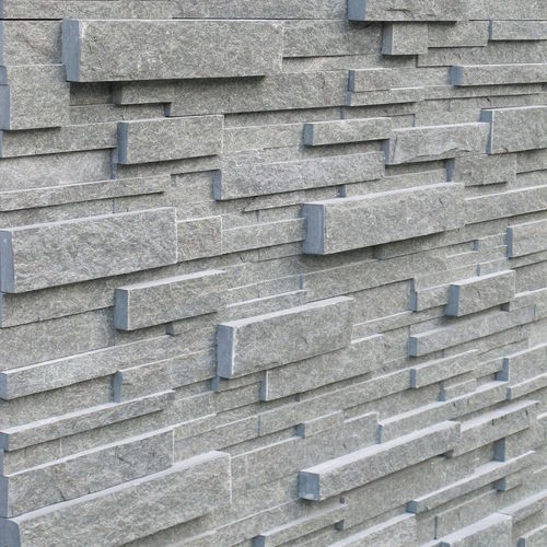 Steinverblendplatte - NATURAL SPLIT FINISH - NUOVA SERPENTINO D'ITALIA - für Außenbereich / in Naturoptik / grau