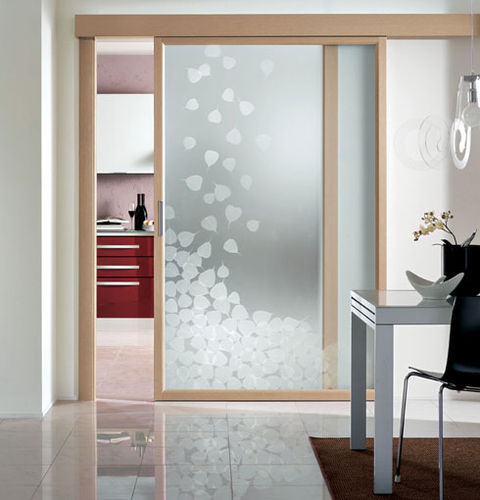 Tür für Innenbereich - EVOLUZIONE - CRISTAL PORTE D'ARREDO - Glas / Schiebe / Glas