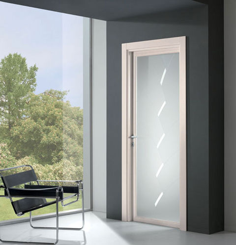 Tür für Innenbereich - DEMETRA - CRISTAL PORTE D'ARREDO - Holz / einflügelig / Glas