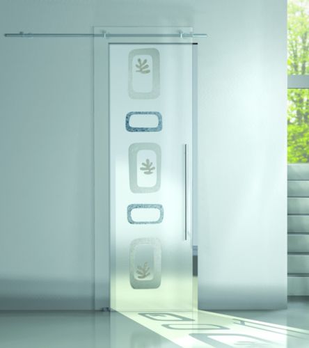 Tür für Innenbereich - ITACA - CRISTAL PORTE D'ARREDO - Glas / Schiebe / Glas