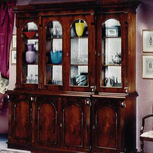 Stil-Geschirrschrank - 974X - SALCA ASIAGO - Mahagoni / Glas