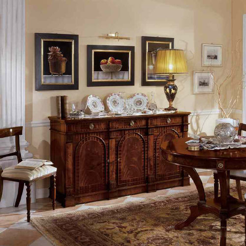 Stil-Sideboard - 702XCRED - SALCA ASIAGO - Mahagoni / mit Schubladen / mit Schwingtür