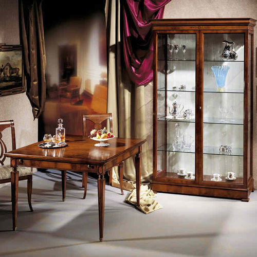 Stil-Vitrine - 683N - SALCA ASIAGO - Glas / Nussbaum / Mahagoni