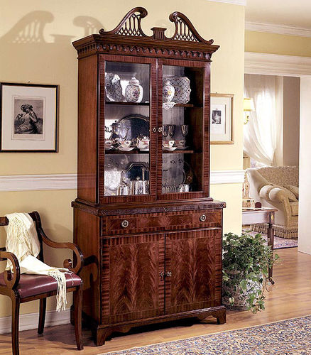 Stil-Geschirrschrank - 981X - SALCA ASIAGO - Mahagoni / Glas