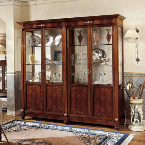 Klassischer Geschirrschrank - 849X - SALCA ASIAGO - Nussbaum / Mahagoni