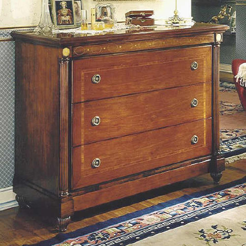 Klassische Kommode - 875N - SALCA ASIAGO - Nussbaum / Mahagoni / rechteckig