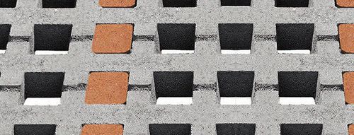 Betonpflasterstein - QUADRO - FAVARO1 - zur Drainage