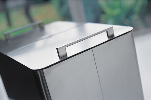 Park-Abfallbehälter - DIFFERENZIATA NEW - GRAEPEL ITALIANA - System / Edelstahl / mit Rädern