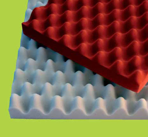 Wandmontierte Schallschluckplatte - ISOTEK FOAM - N.D.A. NUOVE DIMENSIONI AMBIENTALI - Schaumstoff / pyramidenförmig / für professionellen Einsatz