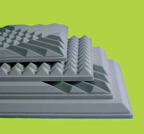 Wandmontierte Schallschluckplatte - ISOTEK MODULO - N.D.A. NUOVE DIMENSIONI AMBIENTALI - Schaumstoff / pyramidenförmig / für professionellen Einsatz