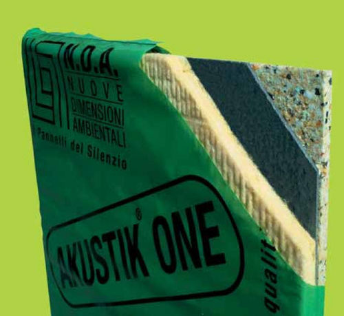 Thermo-akustische Isolierung - AKUSTIK ONE - N.D.A. NUOVE DIMENSIONI AMBIENTALI - Polyurethan / Platten / für Wärmedämmverbundsysteme (WDVS)