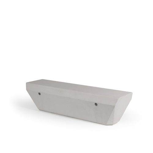 Moderne Bank für den öffentlichen Raum - Crystal - FI.MA DI MASINI E FIGLI - Beton / ohne Rückenlehne / ohne Armlehnen