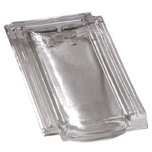 Verfalzt-Dachziegel - H 10 HUGUENOT - EDILIANS - Glas / Kleinformat / transparent