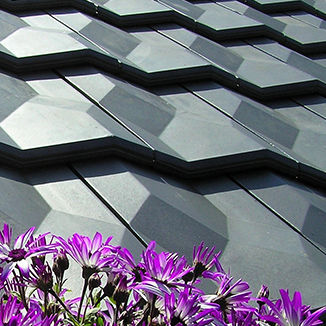 Gebogener Dachziegel - DIAMANT  - EDILIANS - verfalzt / Ton / Großformat