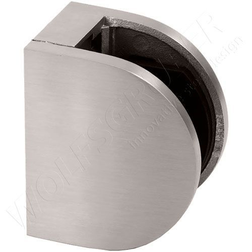 Glasklemme / gebürsteter Edelstahl - E10001850 - WOLFSGRUBER - Zink / für Innenausbau / für Glas
