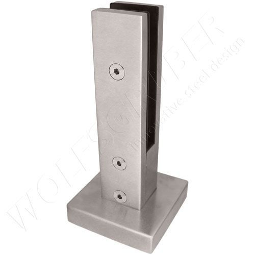 Edelstahl-Glasklemme - MG10 series - WOLFSGRUBER - für Innenausbau / für Geländer / Innenbereich