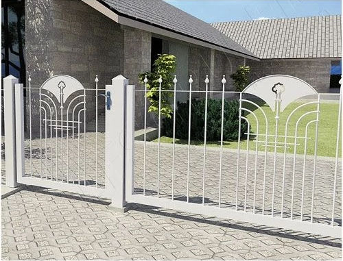 Zaun mit Stangen - 176 series - WOLFSGRUBER - für Wohnhaus / Stahl / gerade