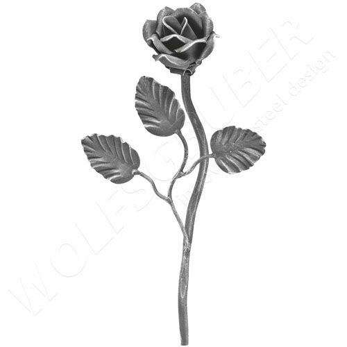Stahlskulptur - Rosa - WOLFSGRUBER - Blumen / modern
